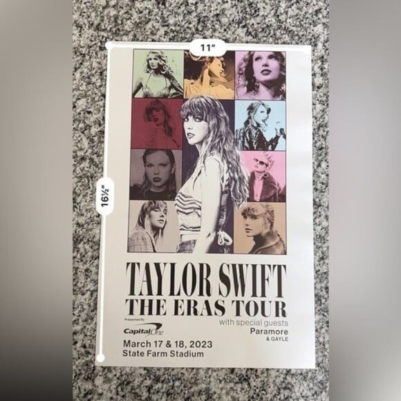 Taylor swift Eras tour poster from opening night in Glendale Arizona - Picture 1 of 1